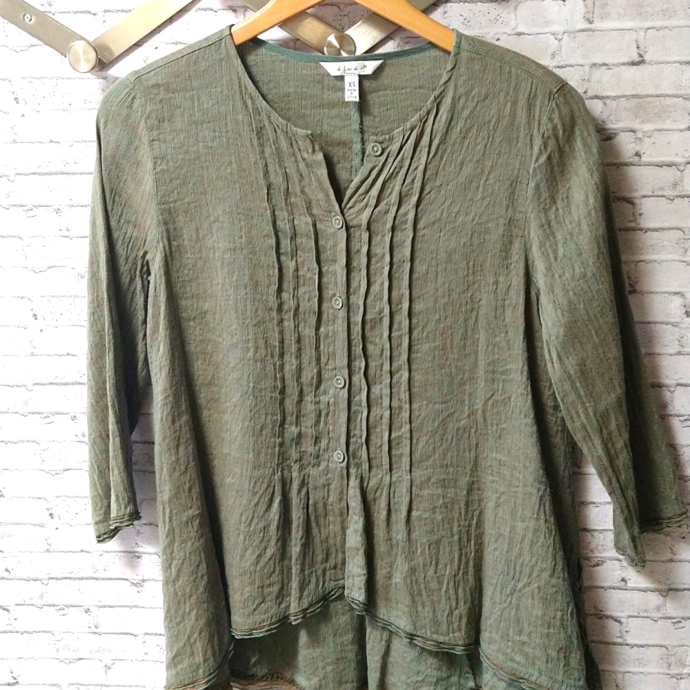 Kleen Silk and Linen Top